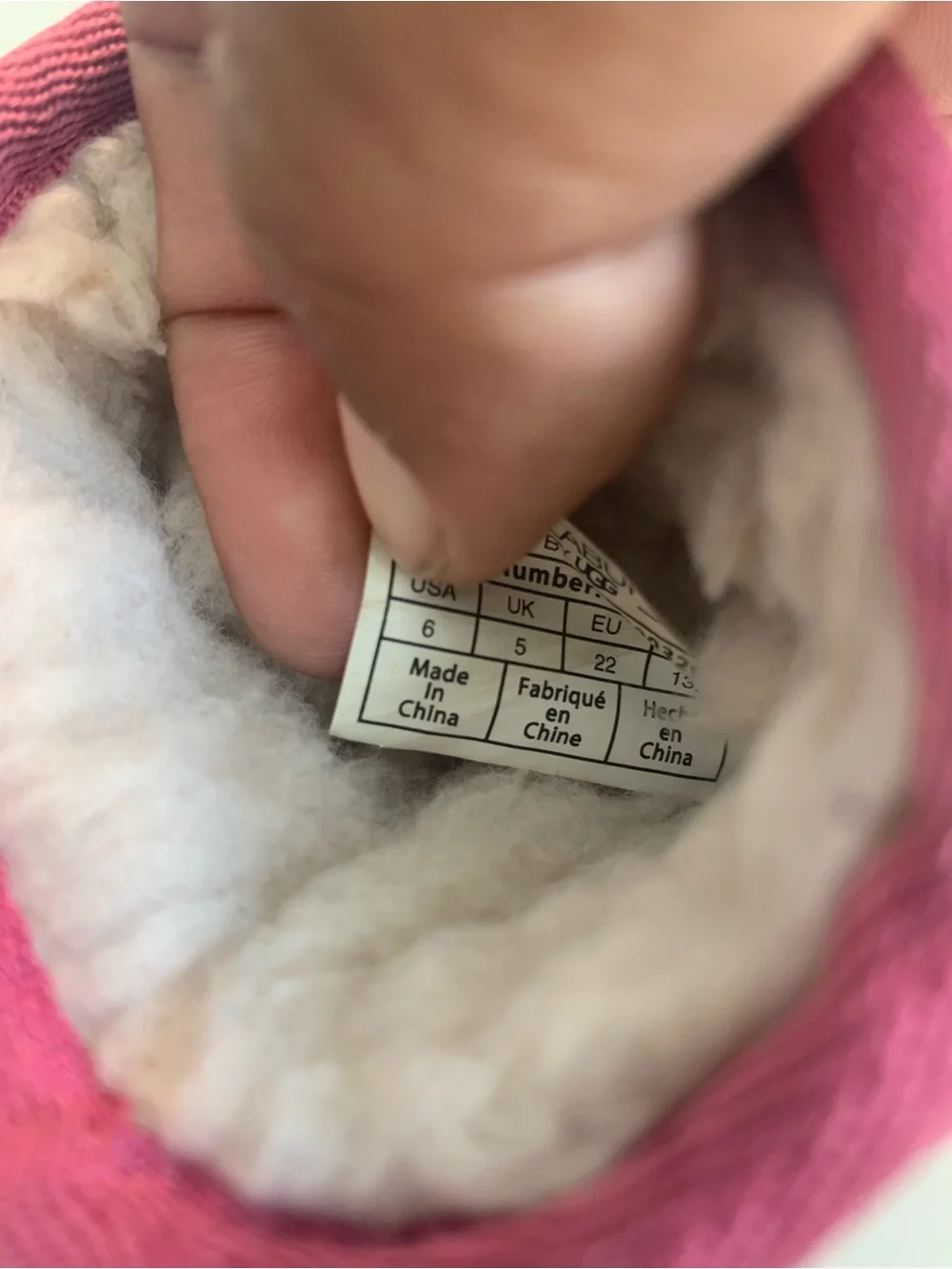 Koolaburra Kids Pink Faux-Shearling Winter Mittens